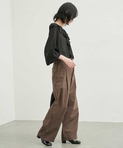 SLOBE IENA（スローブイエナ） チノパン セルライクチノタック