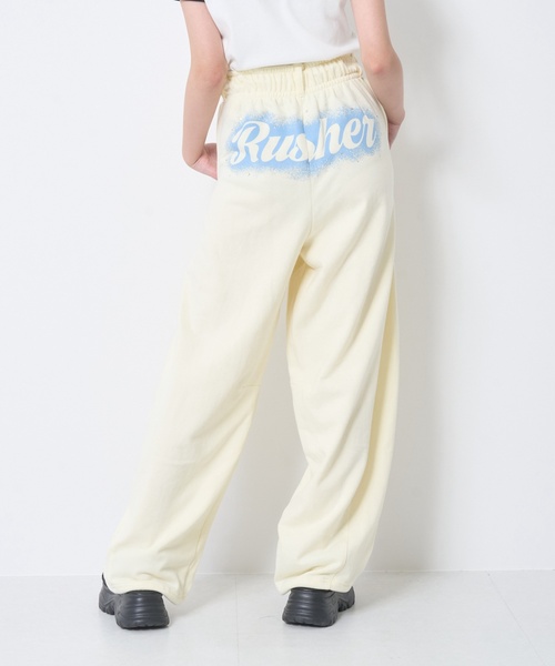 LOVETOXIC ワイドパンツ パンツ 「LTXC/綿100%」バックロゴカーブ