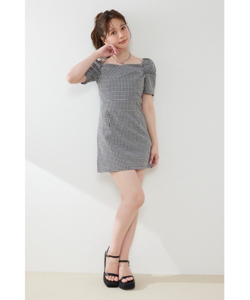 rienda（リエンダ） ワンピース 半袖 フロントカシュクール2WAY