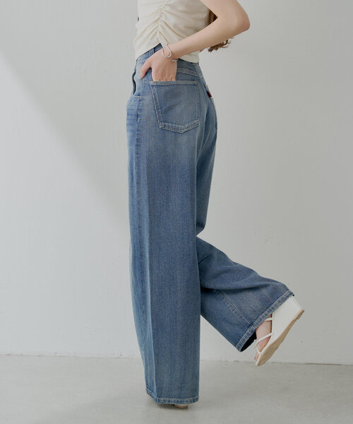 「Chico」 デニムパンツ LARGE ブルー レディース_画像5