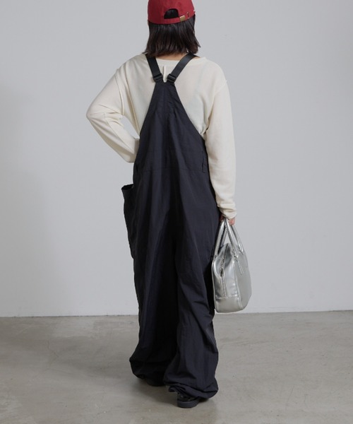 「etsinta」 オーバーオール ONE SIZE ブラック レディース_画像4