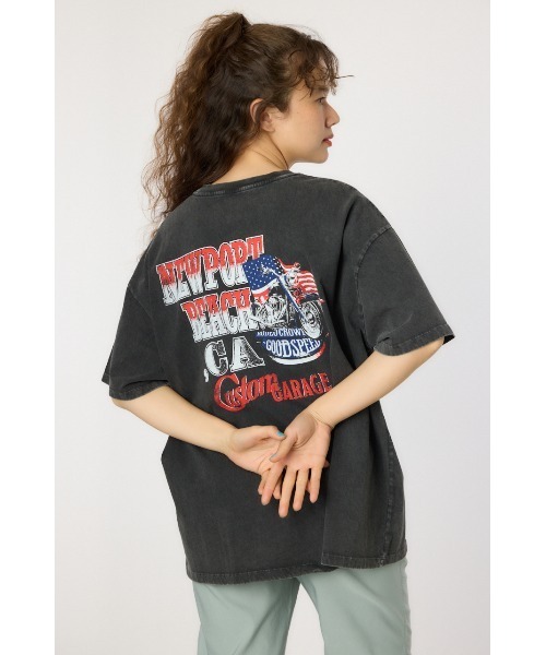 「RODEO CROWNS WIDE BOWL」 半袖Tシャツ LARGE ネイビー レディース_画像2