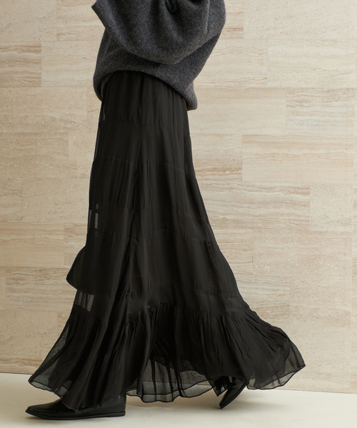 plage（プラージュ） ロング スカート 「WEB限定追加」Georgette