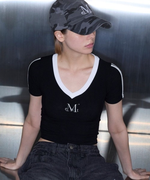 「MUCENT」 半袖カットソー FREE ベージュ レディース_画像6