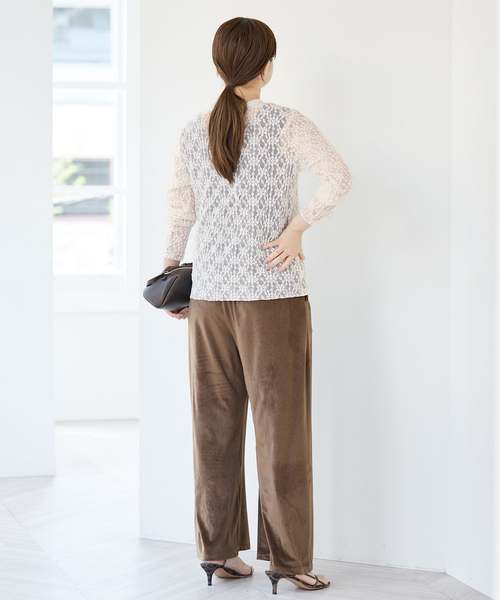 美品 IENA ドットカーディガン IENA（イエナ） カーディガン シアーレースドットボタンカーディガン