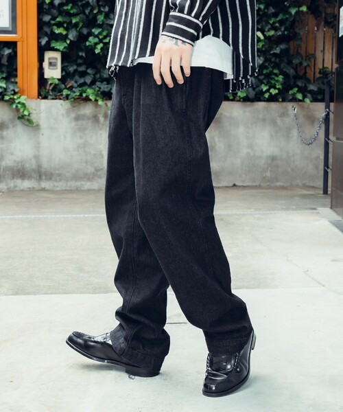 「Subciety」 デニムパンツ MEDIUM ブラック メンズ_画像6