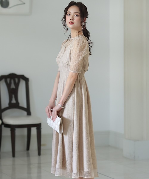 バーゲンで ドレス タックスリーブパーティードレス大きいサイズロング 七分袖結婚式フォーマル ドレス ブライダル レディースファッション ファッション 13 410 Www Ttahs Com