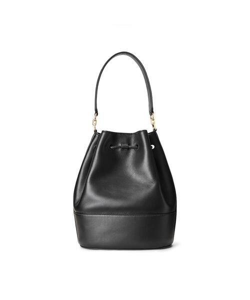 LAUREN RALPH バッグ ハンドバッグ レザー ラージ Andie ドロー 