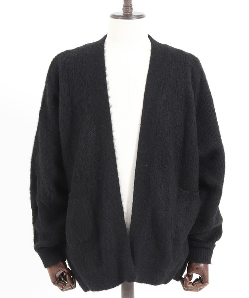 GLIMCLAP カーディガン mcg3084-Mohair sweater button-less cardigan