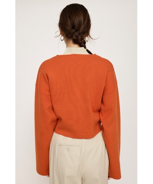 SLY（スライ） カーディガン MILANO RIB CROP C/D ミラノリブ クロップ