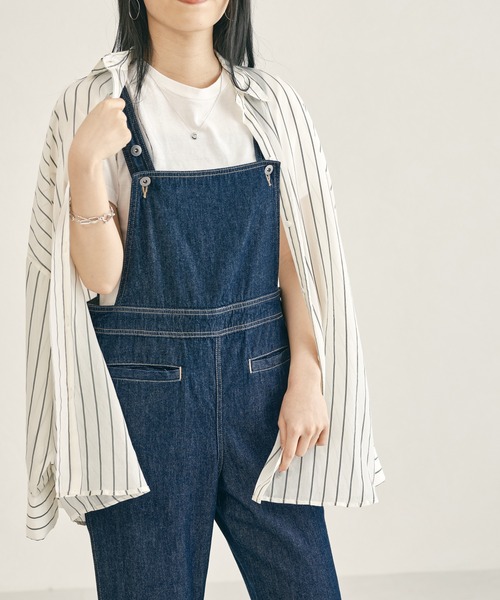 ジョージズ　ストライプBIGシャツ　ブルー　Mサイズ BIGシャツ（シャツ/ブラウス）｜GEORGE'S（ジョージズ）の