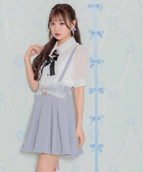 ROJITA スカート サス付レースリボンフレアスカート : ZOZOTOWN
