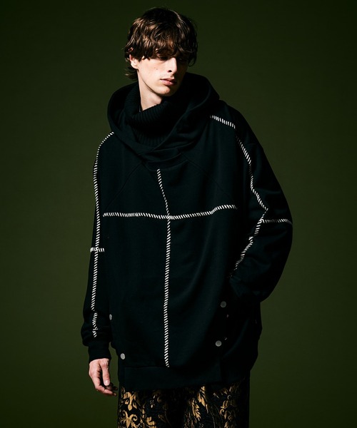 glamb（グラム） パーカー Cross Stitch Hoodie / クロスステッチ