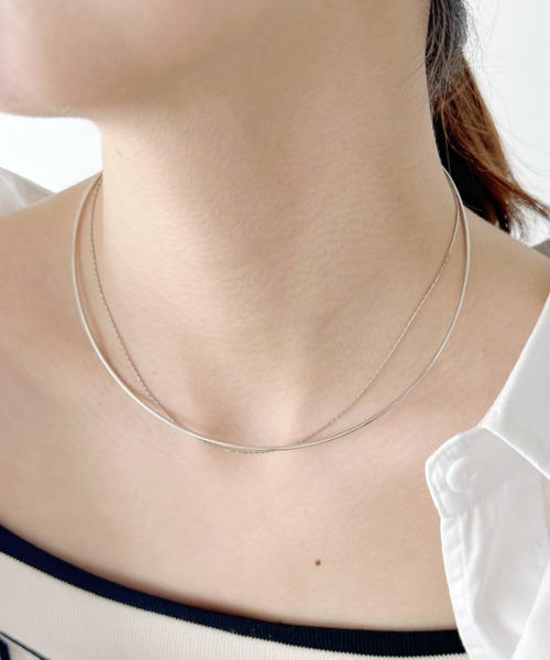 ネックレス・チョーカー NECKLACE iso チョーカー ショートメタルチョーカーネックレス レディース