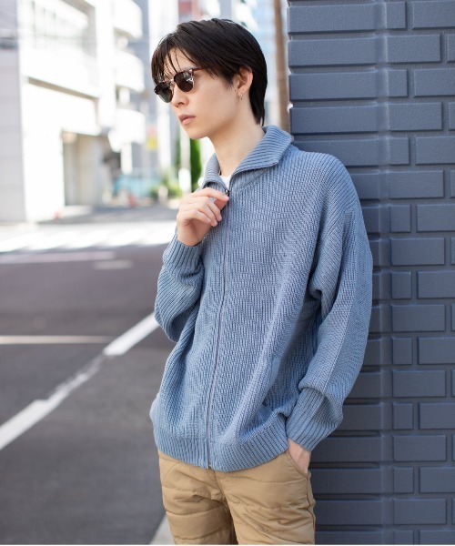 En serio TOKYO セーター ニット 片畦編み ドライバーズニット メンズ