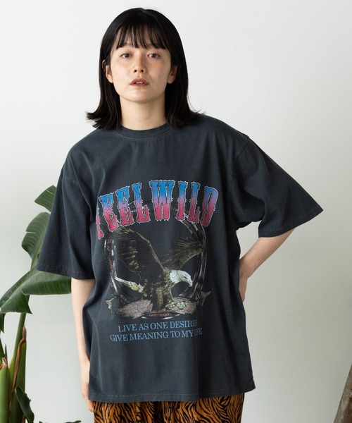 BIKE STAR tシャツ STAR/バイクスター ピグメント加工ロックT
