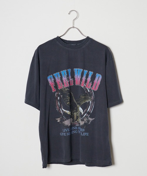 B. STAR TEE 新品タグ付き BIKE STAR tシャツ STAR/バイクスター ピグメント加工ロックT