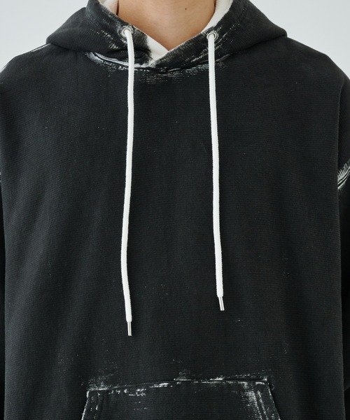 パーカー STUDIOUS別注 PAINTED SWEAT HOODIE メンズ
