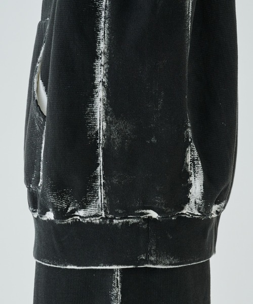 パーカー STUDIOUS別注 PAINTED SWEAT HOODIE メンズ