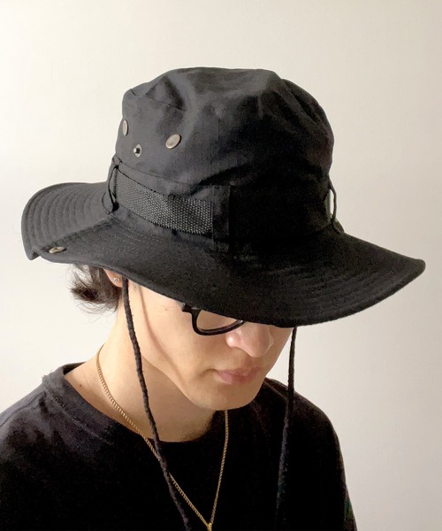 ETRE⭐︎ marihoja ナイロンサファリハット⭐︎ブラック ETRE TOKYO（エトレトウキョウ）の「marihoja ナイロンサファリ