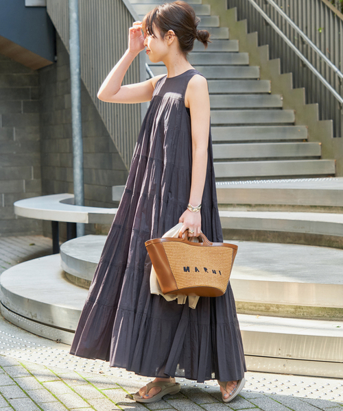 ワンピース HYU100/ボイルティアードワンピース レディース : 83204064  