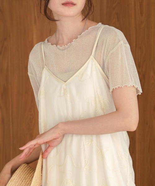 サリバンラメトップス BAB tシャツ ラメシアーメロウトップス レディース : ZOZOTOWN