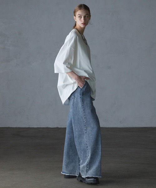 【60％OFF】 SERACE off cut vintage silhouette 「SERACE」Loose ジーンズ パンツ