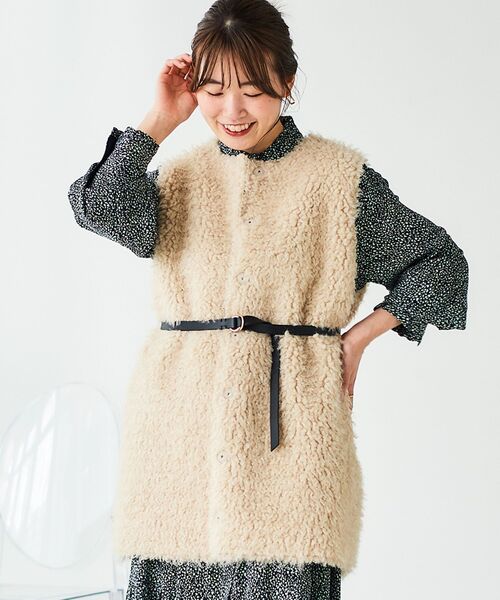 ベスト ジレ TORRAZZO DONNAエコムートン×ボア2wayベスト レディース