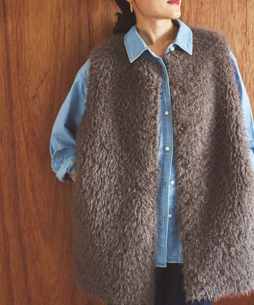 le.coeur blanc（ルクールブラン） ベスト ジレ TORRAZZO DONNAエコ