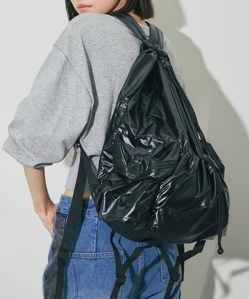デイバック リュック 巾着ナイロンリュック レディース : ZOZOTOWN