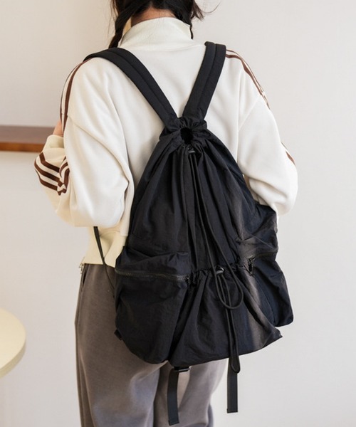 デイバック リュック 巾着ナイロンリュック レディース : ZOZOTOWN
