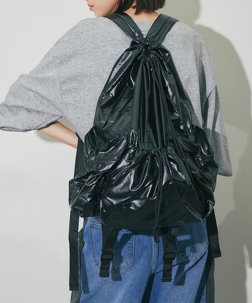デイバック リュック 巾着ナイロンリュック レディース : ZOZOTOWN