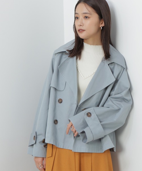 N.（N. Natural Beauty Basic）」 トレンチコート MEDIUM ブルー 