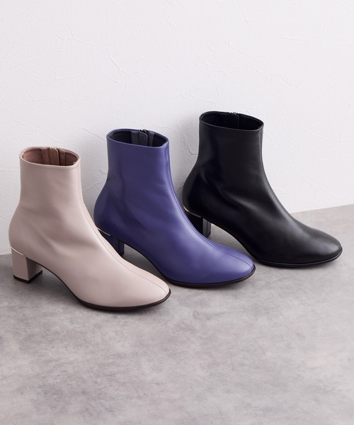 HIMIKO ブーツ 「Made in Japan」「撥水」ソフトシープレザーブーツ