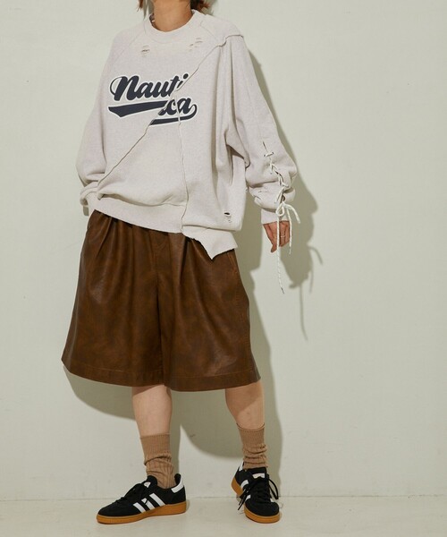 試着のみ！noble フェイクレザーショートパンツ 試着のみ！noble フェイクレザーショートパンツΩ