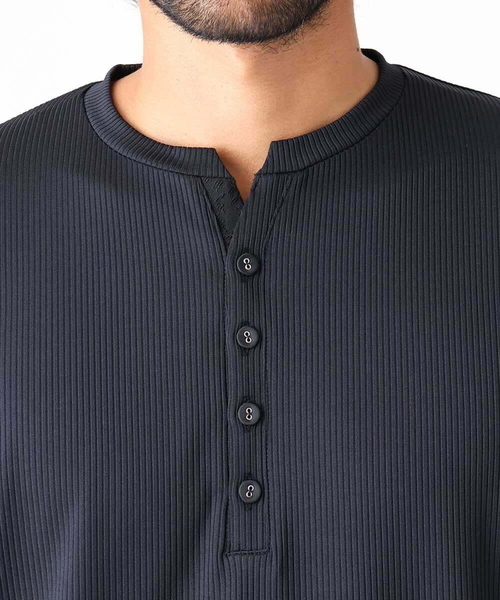 MICHEL KLEIN HOMME（ミッシェルクラン オム） tシャツ ヘンリーネック