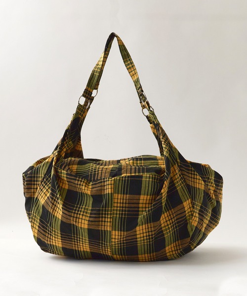 LOEWE ブラック チェック柄 ショルダーバッグ ROOP TOKYO ショルダーバッグ チェック柄 ワンショルダーバック