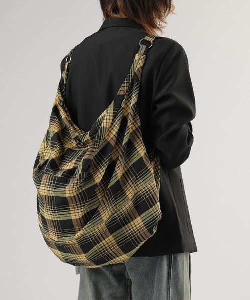 チェック柄ショルダーバッグ STYLEBLOCK ショルダーバッグ バッグ チェック柄ショルダー