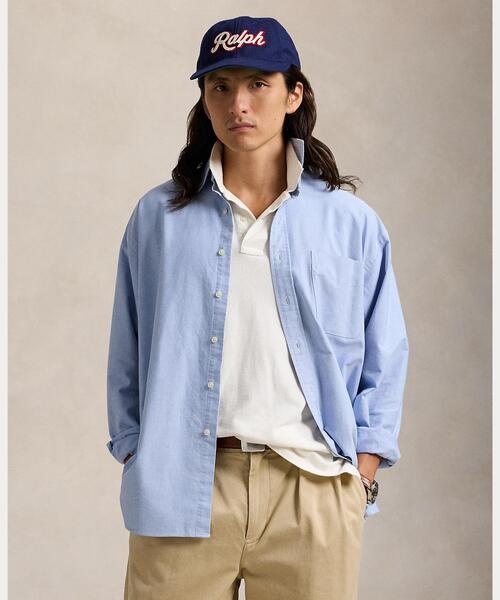 ポロバイラルフローレン ビックシルエットシャツ POLO RALPH LAUREN シャツ オーガニック コットン ビッグ メンズ