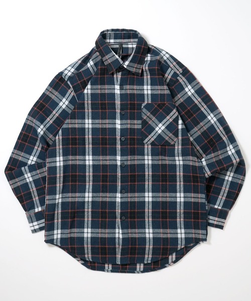 00s oldstussy フランネルシャツ チェック グラデーション ブルー 00s oldstussy フランネルシャツ チェック グラデーション ブルー