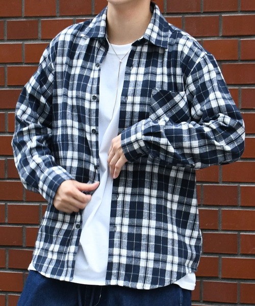 Starting Over シャツ Vintage-like check flannel shirt