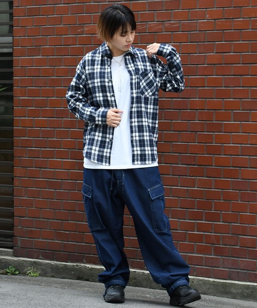 Starting Over シャツ Vintage-like check flannel shirt