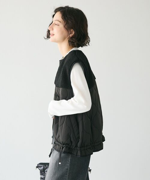 大特価！完売品！新品！ ボーダーズアットバルコニー ペプラムキルティングベスト ギルト: ウィメンズ | Timeless Elegance Style | BORDERS at BALCONY