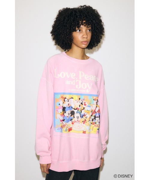 Disney SERIES CREATED by MOUSSY スウェット MD HOLIDAY PARTY