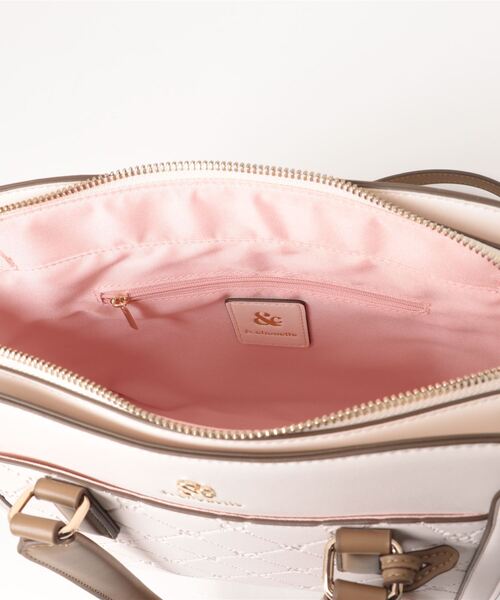 & chouette（アンドシュエット） ハンドバッグ 型押しモノグラム