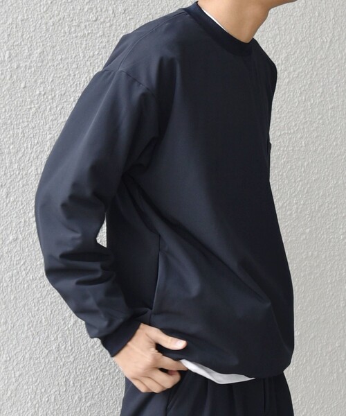 SHIPS any トレーナー スウェット any:「洗濯機可能」ストレッチ 裏