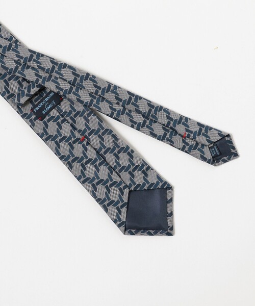 FRANCO BASSI ネクタイ / シルク ジオメトリック柄 ジャカード  