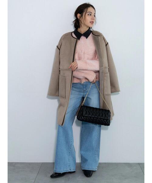 Te chichi（テチチ） コート アウター リバーシブルファームートン