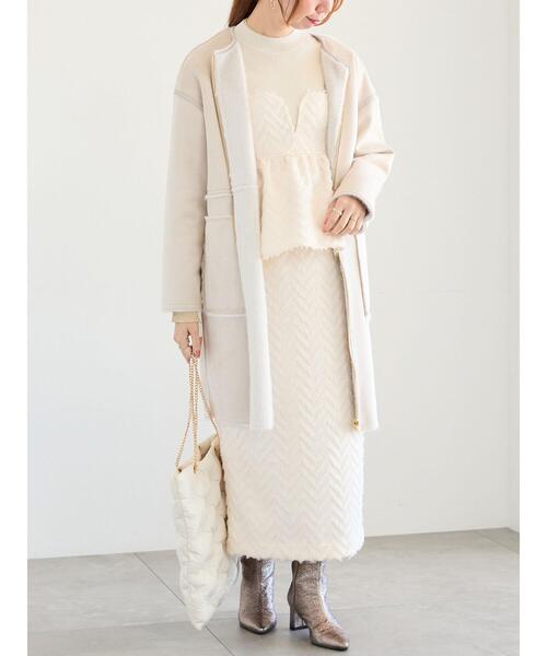 Te chichi コート アウター リバーシブルファームートンコート