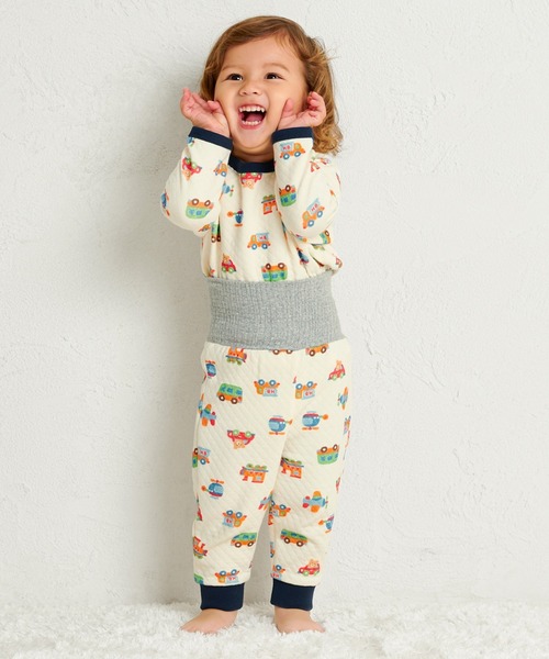 無印良品　キルト　はらまき付きパジャマ3枚＋秋用1枚　140〜150 無印良品 キルト はらまき付きパジャマ3枚＋秋用1枚 140〜150
